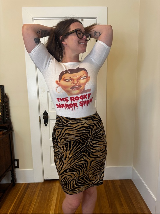 Vintage Tops - 70s Vintage Rocky Horror Stage Production T Size SM